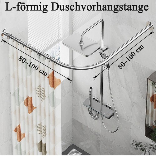 Duschvorhangstange ohne bohren - ohne,