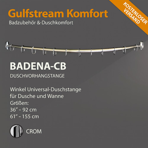 Duschvorhangstange badena - duschvorhangstange, cb