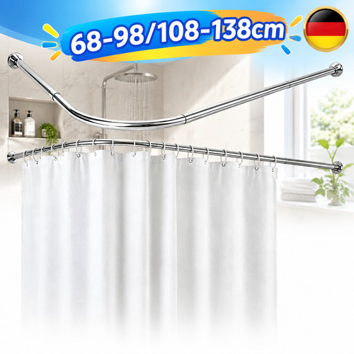 Duschvorhangstange ohne bohren - ohne,